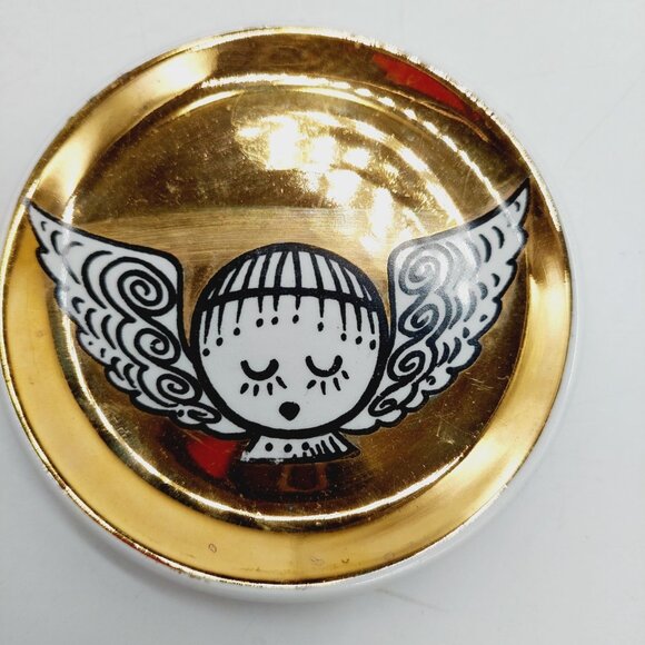 Bucciarelli Milano Coasters Gold White Angels Set Of 6 - Picture 7 of 7